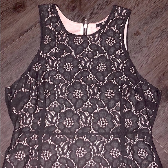 H&M Black Lace Dress, mixed media, back zipper, EUC - Picture 7 of 8